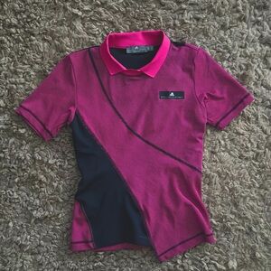 Adidas Stella McCartney Pink Short Sleeve Shirt size xs